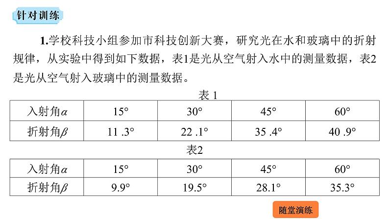 4.3 光的折射  课件 2023-2024学年物理（沪科版）八年级全一册08