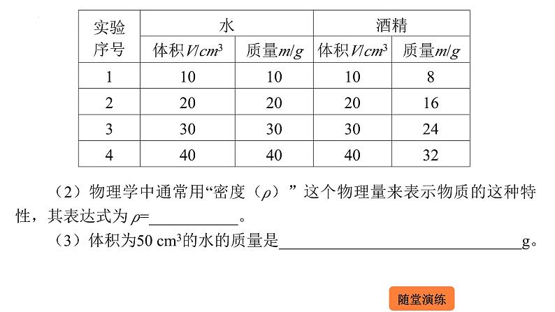 5.3 科学探究：物质的密度  课件 2023-2024学年物理（沪科版）八年级全一册05