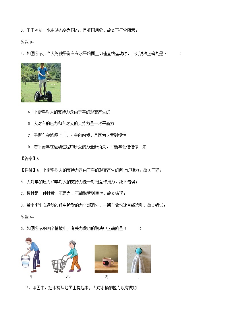 2024年北京市九年级物理适应性三模冲刺训练试卷解析第3页
