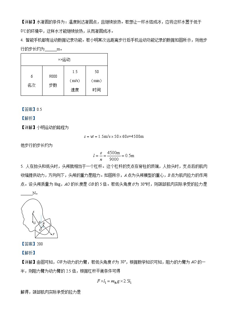 2024年安徽省宿州市第一初级中学九年级中考第三次物理模拟考试（解析版）第2页