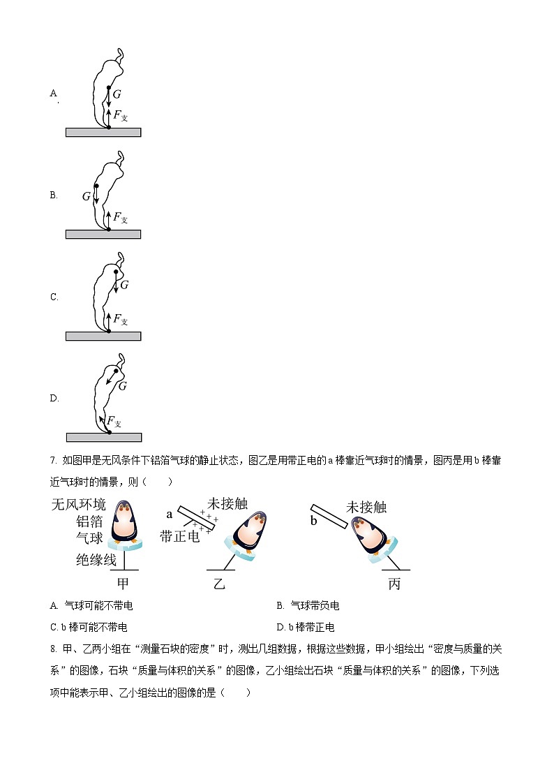 江苏省江阴市南闸实验学校2023-2024+学年八年级物理下学期期中复习训练卷++02
