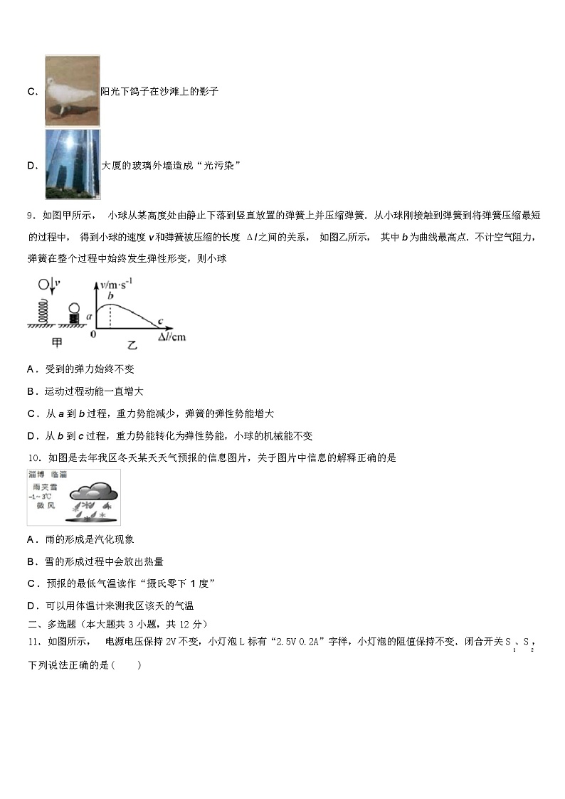 2024 年湖北省孝感市孝昌县中考物理模似试卷（解析版）03