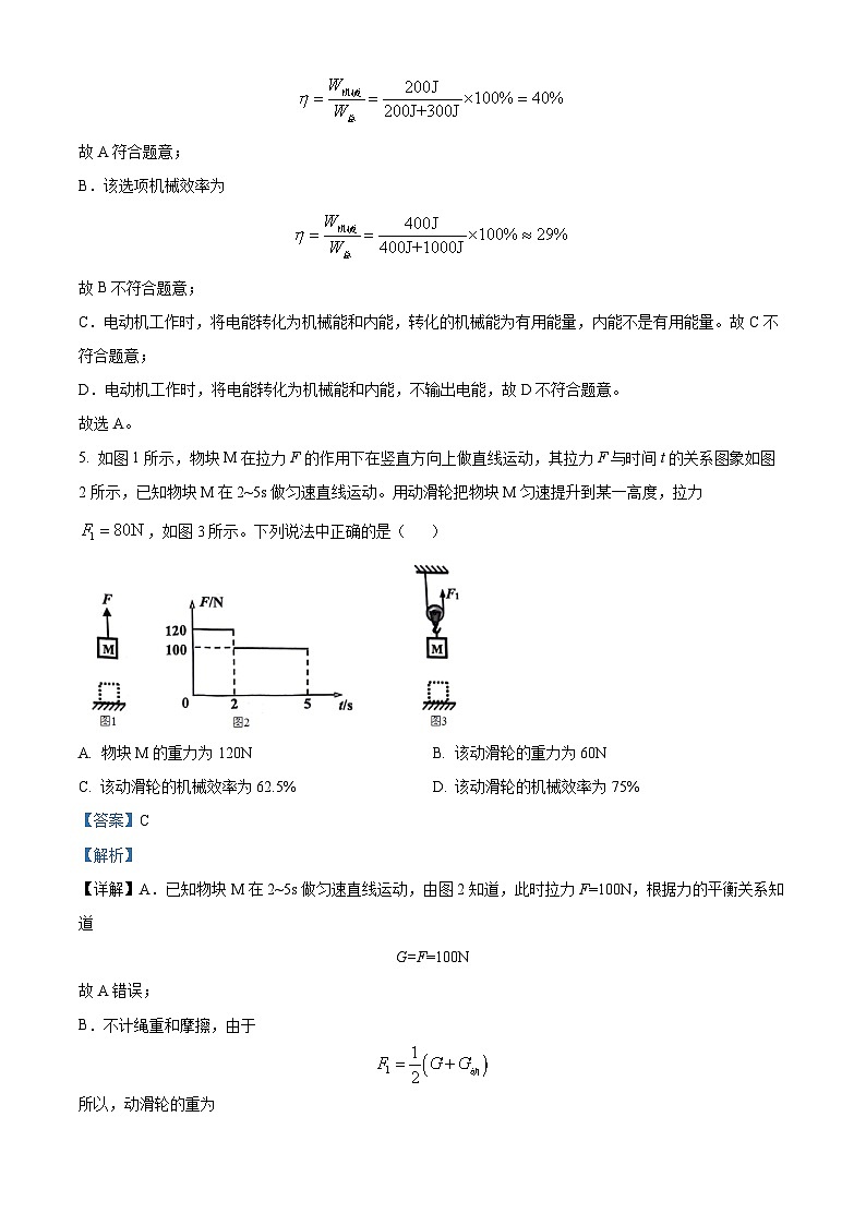 2024年广东省广州市花都区中考物理一模试题（原卷版+解析版）03