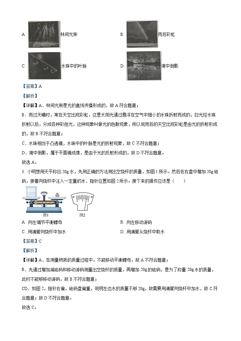 2024年江苏省盐城市建湖县中考二模物理试题（解析版）第2页