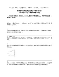 安徽省阜阳市临泉县临泉县中学联考2023-2024学年九年级下学期物理期中试题