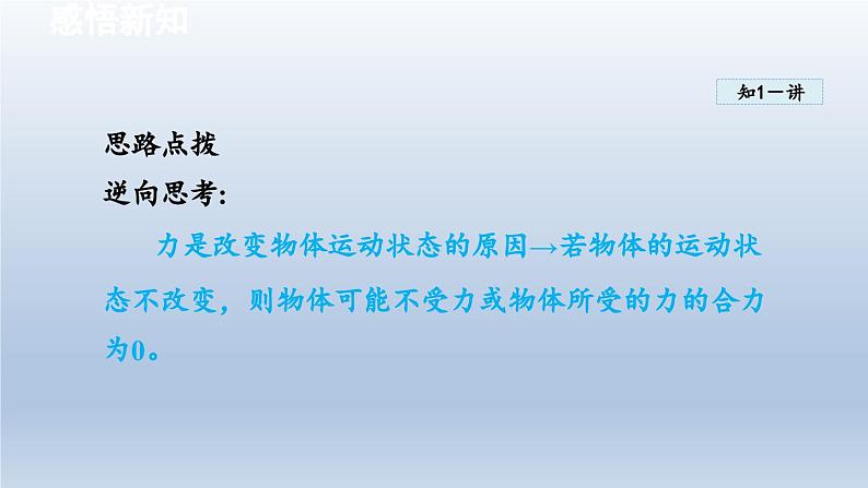 2024八年级物理下册第七章力与运动第三节力的平衡课件（沪科版）第5页