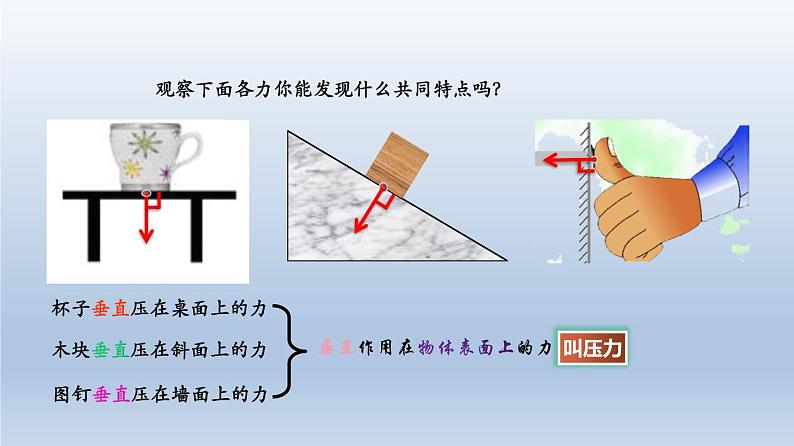 2024八年级物理下册第八章压强第一节压力的作用效果上课课件（沪科版）04