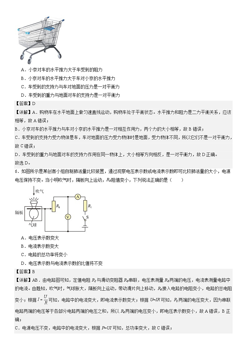 2024年中考第三次模拟考试题：物理（广东省卷）（解析版）第3页