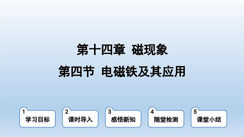 2024九年级物理全册第14章电磁现象14.4电磁铁及其应用上课课件（北师大版）01