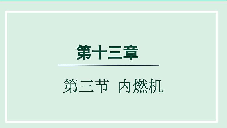 2024九年级物理全册第13章内能与热机13.3内燃机课件（沪科版）01