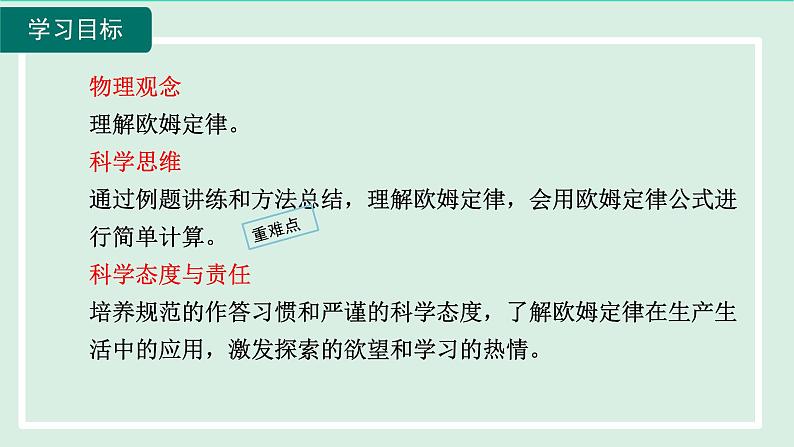 2024九年级物理全册第15章探究电路15.2科学探究：欧姆定律第2课时欧姆定律课件（沪科版）02