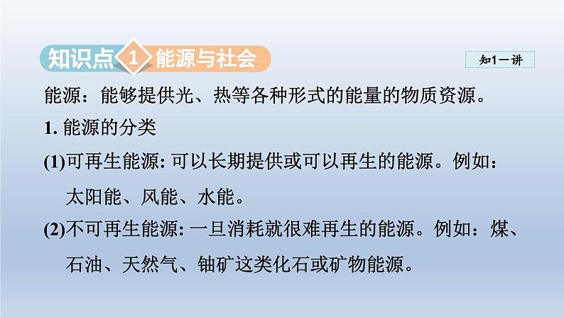 2024九年级物理全册第20章能源材料与社会20.2能源的开发和利用课件（沪科版）第3页