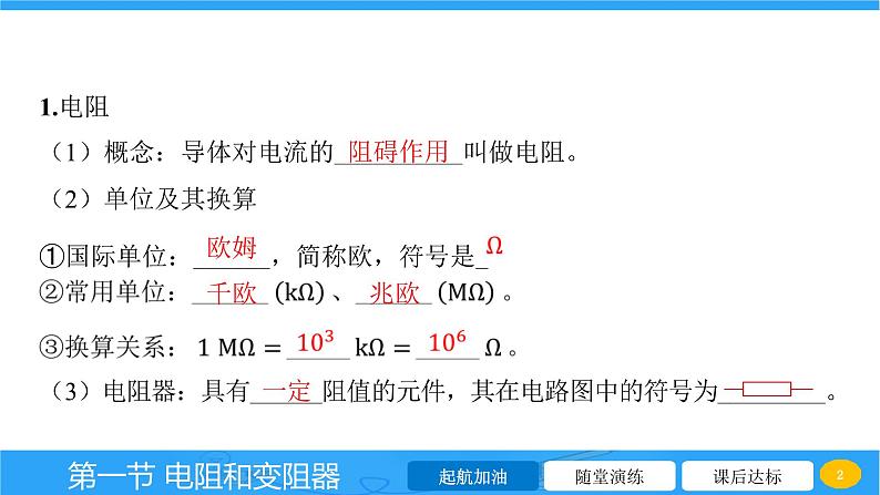 15.1 电阻和变阻器 课件物理沪科版九年级全一册第2页