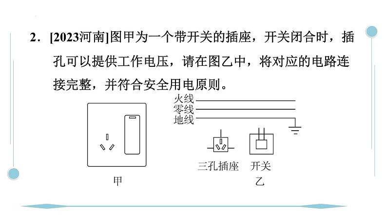 第十九章　生活用电 专题特训 家庭电路作图 人教版物理九年级全一册课件PPT05