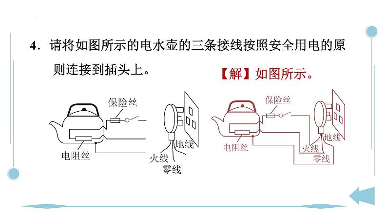 第十九章　生活用电 专题特训 家庭电路作图 人教版物理九年级全一册课件PPT08