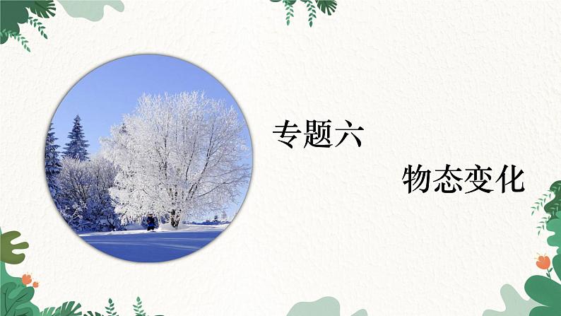 教科版物理八年级上册 期末复习专题六 物态变化课件第1页