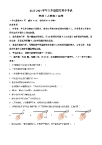 湖北省教研协作体2023-2024学年八年级下学期四月期中考试 物理(人教版)试卷