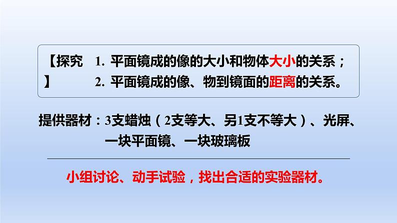 人教版物理八年级上册 第四章第三节 平面镜成像课件第8页