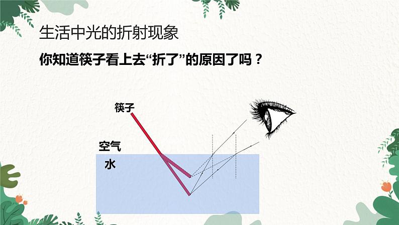 人教版物理八年级上册 第四章第四节 光的折射课件08