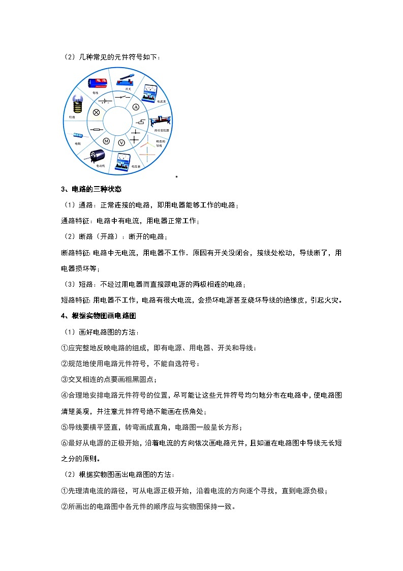 2024年苏科版物理九年级上册13.1 初识家用电器和电路（考点解读）（原卷版+解析版）02