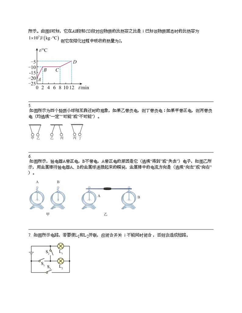江西省宜春市丰城市第九中学2023-2024学年八年级第二学期物理期中考试试题（A卷）第2页