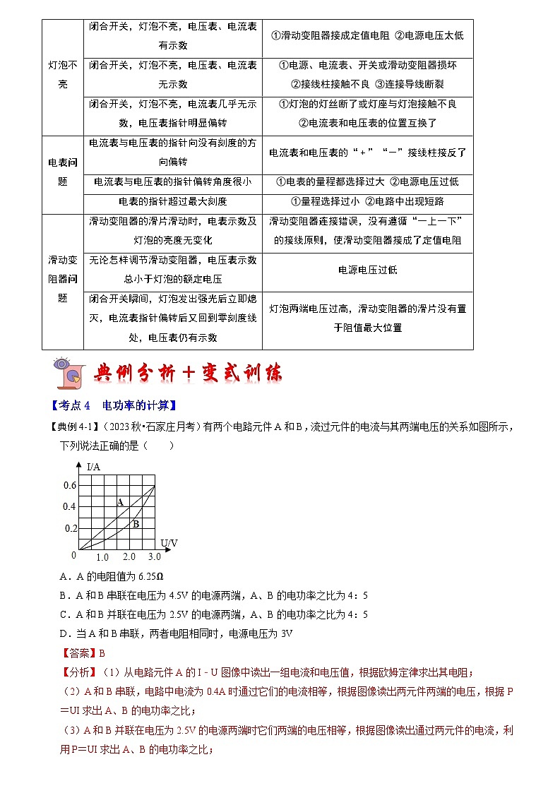 15.2 电功率（第2课时）（考点解读）（原卷版+解析版）03