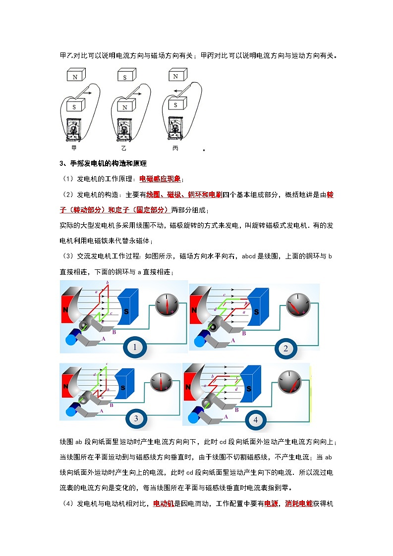 16.5 电磁感应 发电机（考点解读）（原卷版）第2页