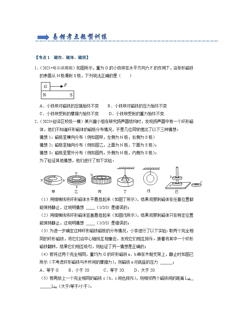 第16章 电磁转换（易错60题21大考点）（原卷版）第2页