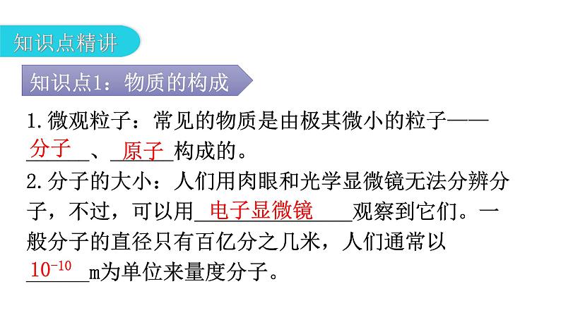 人教版九年级物理第十三章内能第一节分子热运动教学课件第6页