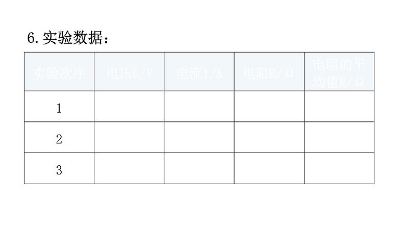 人教版九年级物理第十七章欧姆定律第三节电阻的测量教学课件08