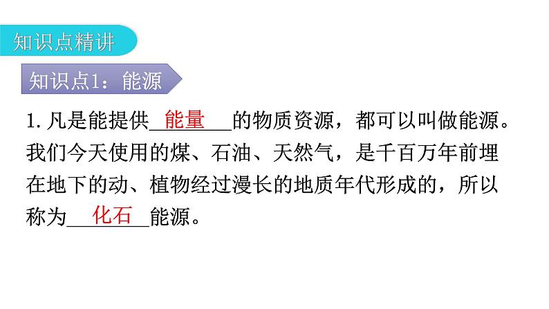 人教版九年级物理第二十二章能源与可持续发展第一节能源教学课件04