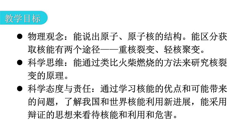 人教版九年级物理第二十二章能源与可持续发展第二节核能教学课件第3页