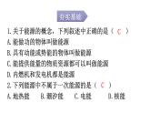 人教版九年级物理第二十二章能源与可持续发展第一节能源分层作业课件