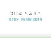 人教版九年级物理第十九章生活用电微专题一6家庭电路的连接作图分层作业课件