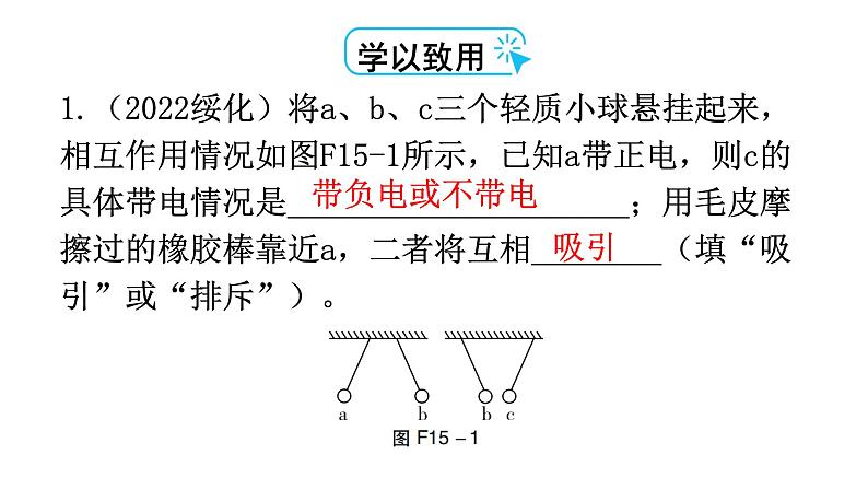 人教版九年级物理章节复习第十五章电流和电路期末练习课件第6页