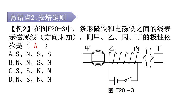 人教版九年级物理章节复习第二十章电与磁期末练习课件08