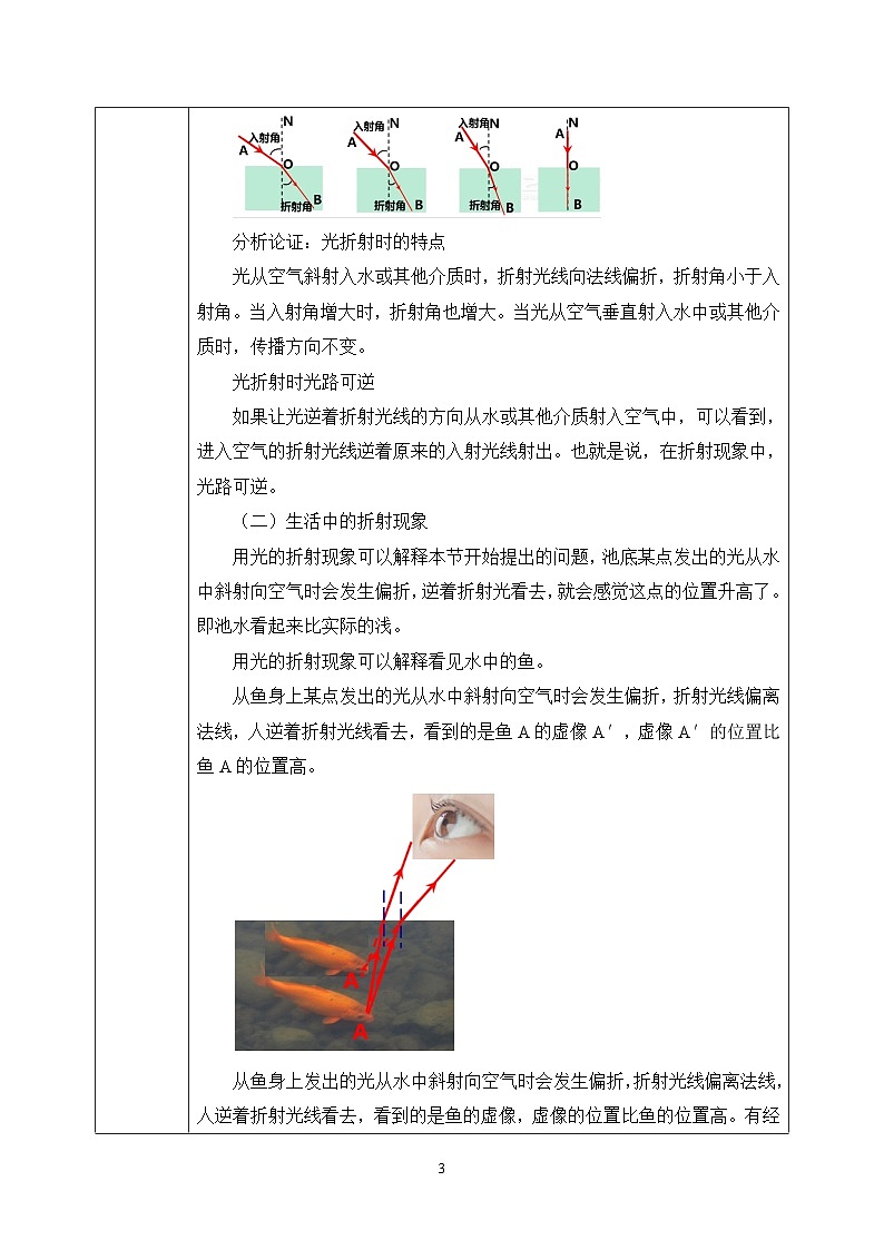 【核心素养】人教版八年级上册 第四章 第4节《光的折射》课件+教案+分层练习03