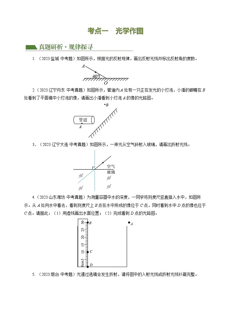 专题16 作图题（讲练）- 中考物理大二轮复习讲义及练习02