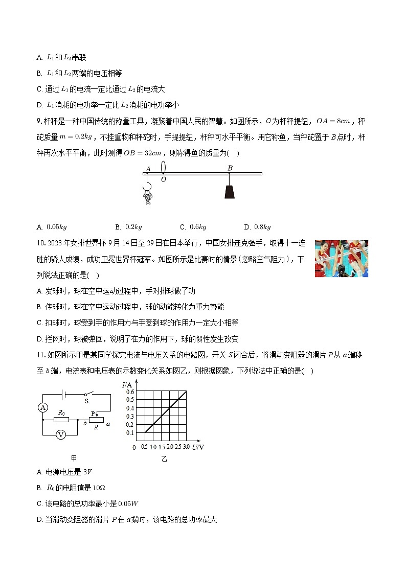 15，2024年北京市海淀区中考物理模拟试卷（一）第3页