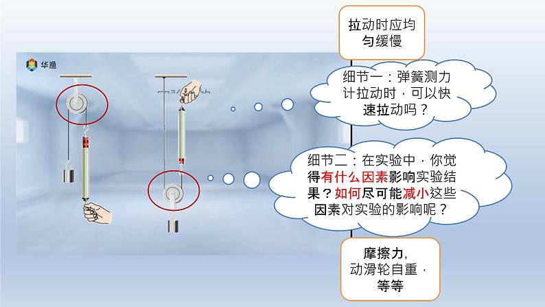 2024八年级物理下册第六章力和机械6.6探究滑轮的作用上课课件（粤教沪版）08