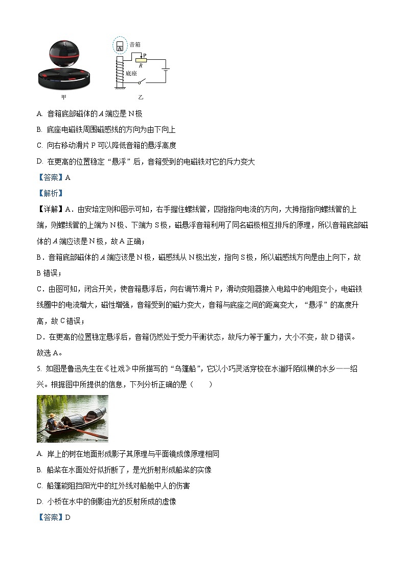 2024年辽宁省盘锦市第一完全中学中考三模物理试题03