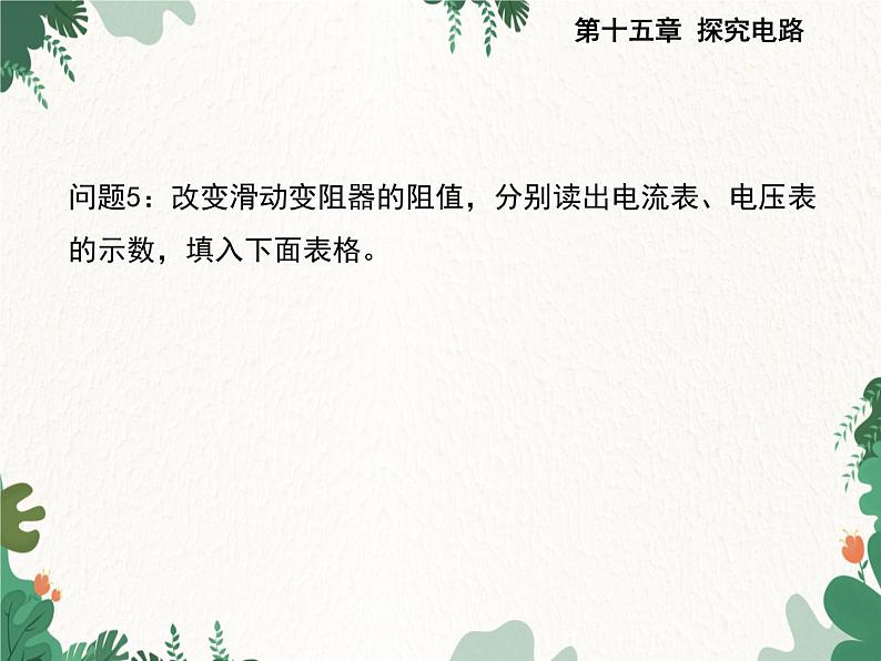 沪科版物理九年级上册第十五章第三节 “伏安法”测电阻课件第5页