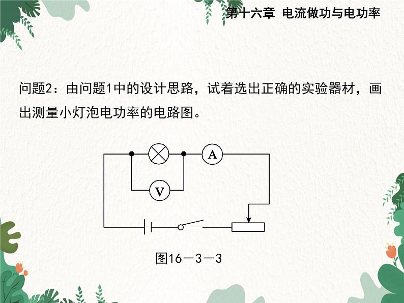 沪科版物理九年级上册第十六章第三节 测量电功率课件第3页