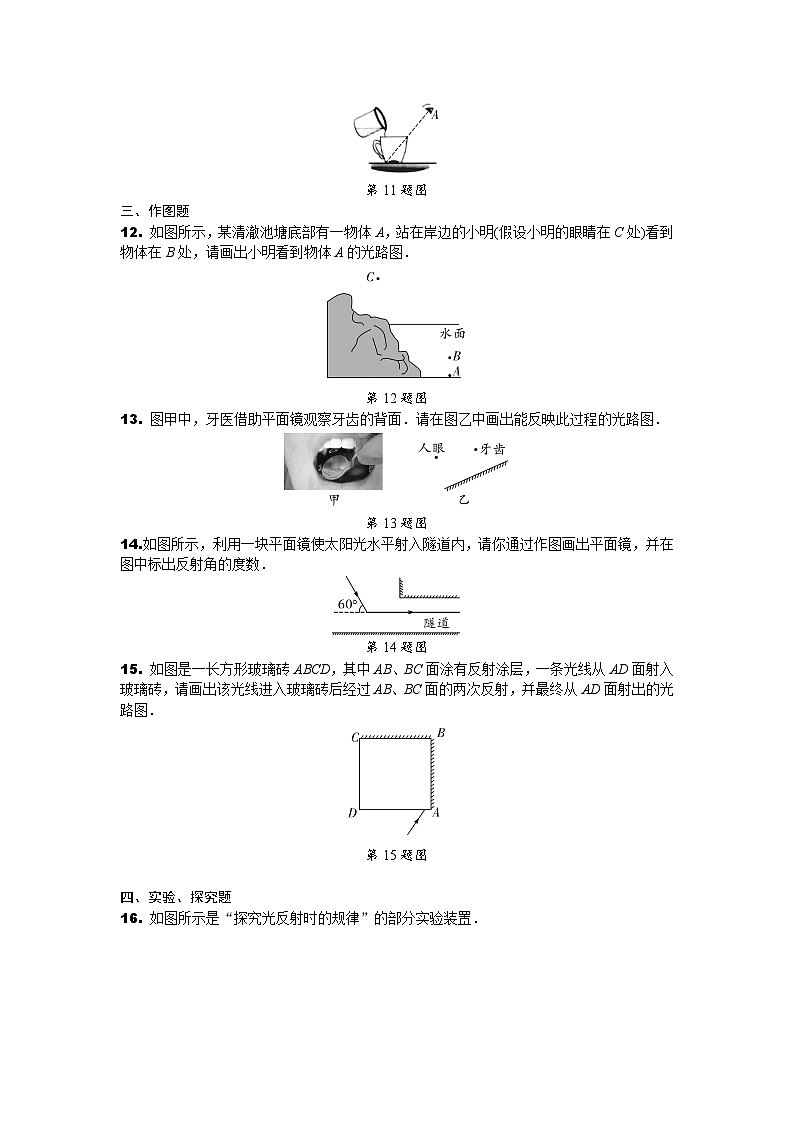 2024辽宁中考物理二轮复习专题专项训练  第13讲 光现象 (含答案)03