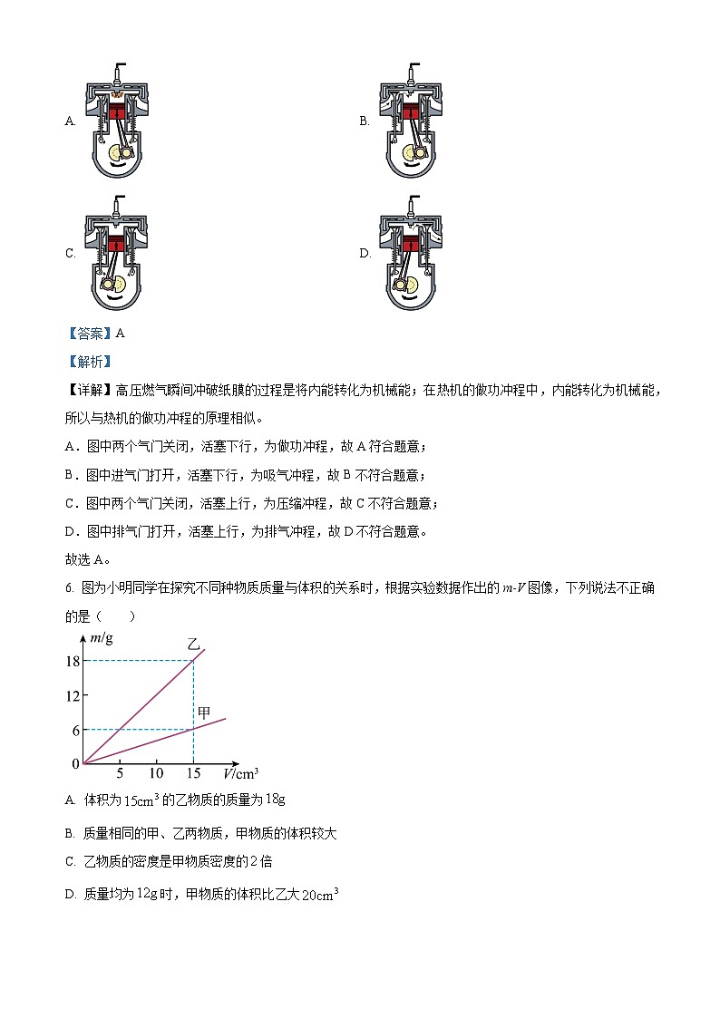 2024年广东省梅州市中考三模物理试题第3页