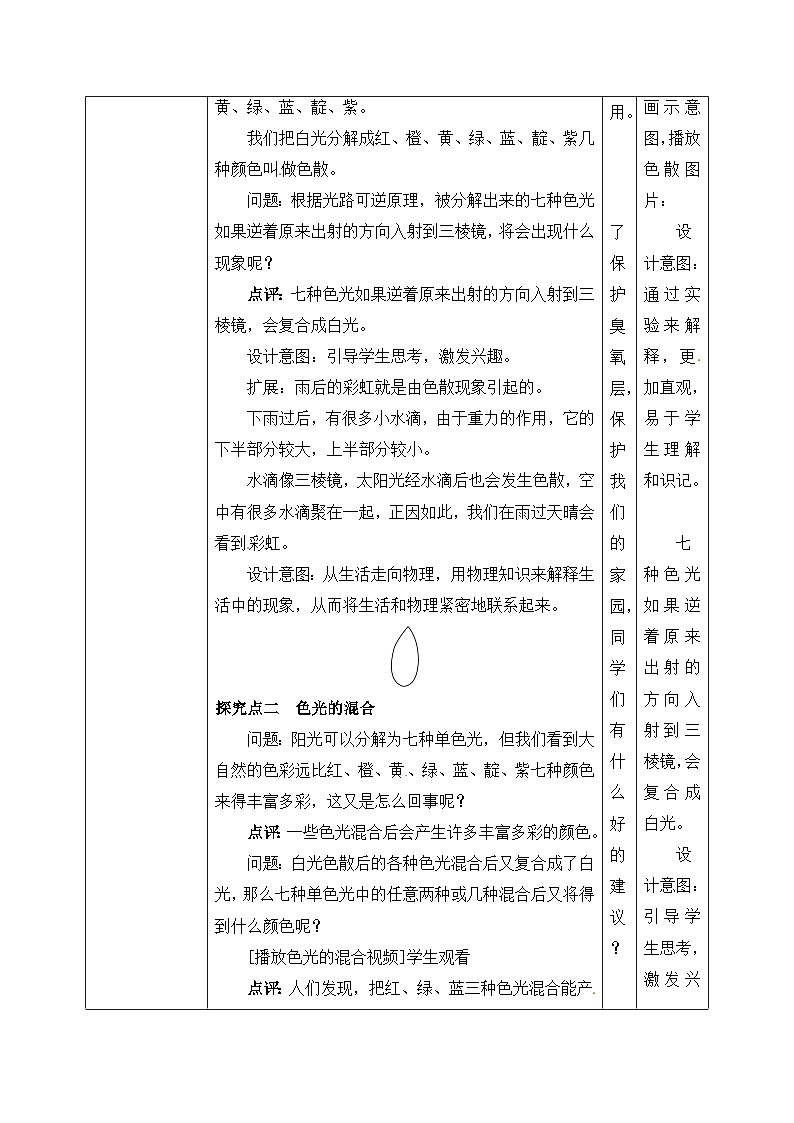 人教版八年级上册第四章4.5《光的色散》 精品课件+教学设计+同步练习题（含参考答案）03