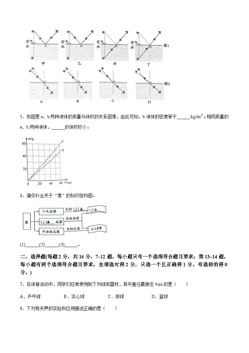 河南省洛阳市伊川县2023-2024学年八年级上学期1月期末考试物理试题含答案02