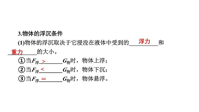 2024年中考物理二轮复习专题突破浮力课件（60张ppt）第4页