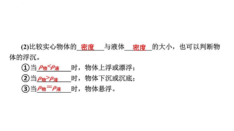 2024年中考物理二轮复习专题突破浮力课件（60张ppt）第5页