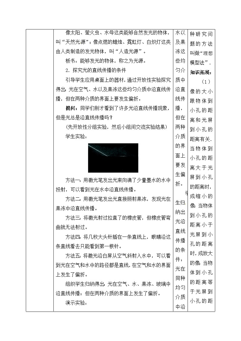 人教版八年级上册第四章4.1《光的直线传播》精品课件+教学设计+同步练习题（含参考答案）03